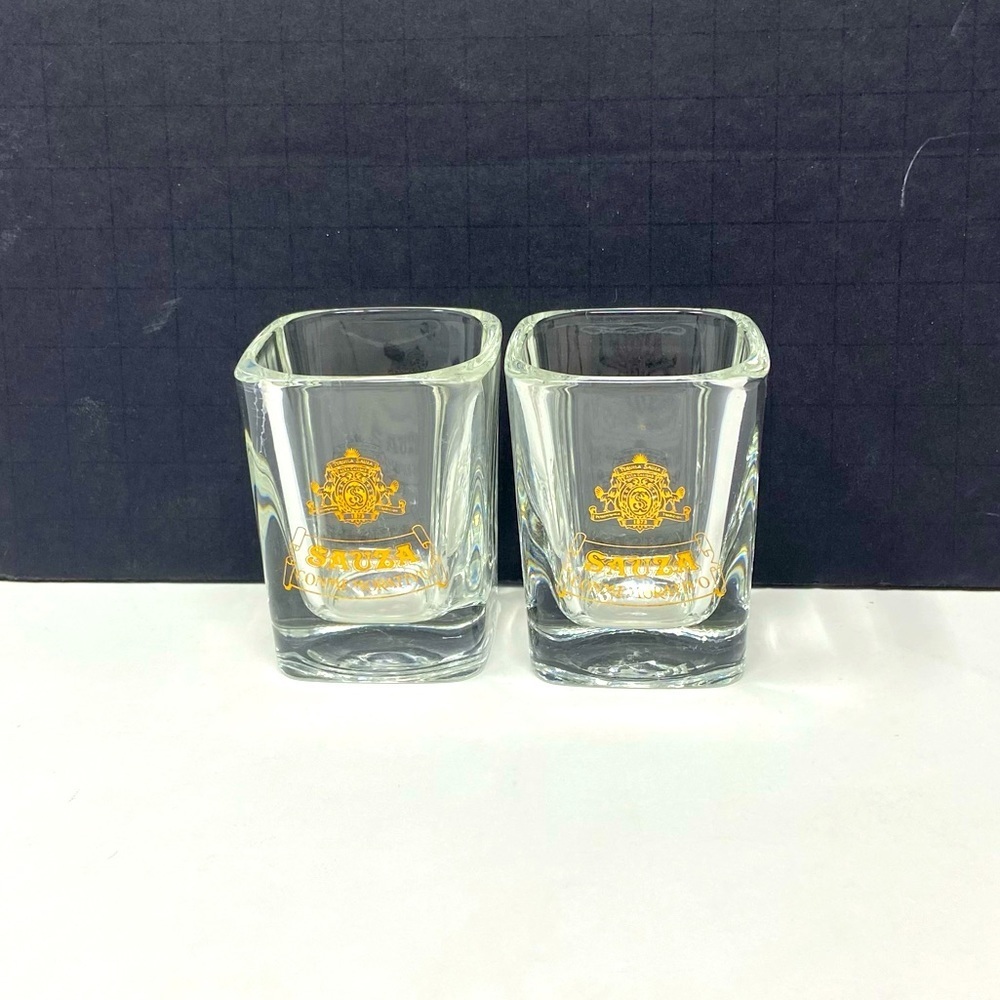 Tequila Sauza Square Shot Glass Shot Glasses Set of Two.